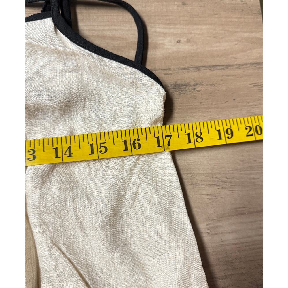 Strappy Back Midi Dress Cream Size M - Picture 6 of 7
